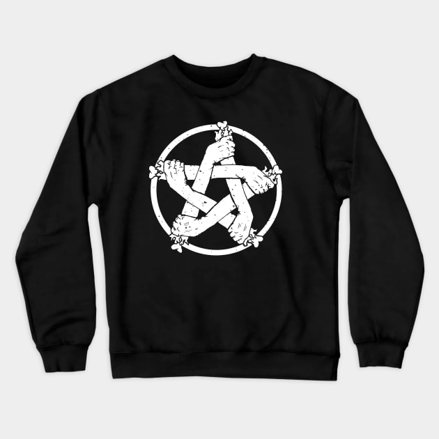 Pentagram Arm Crewneck Sweatshirt by Alien Ink